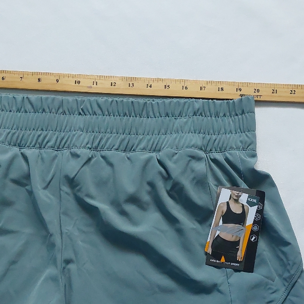 Avia Women's‎ Green Athletic Shorts plus  Size XXXL 22 - Picture 3 of 10